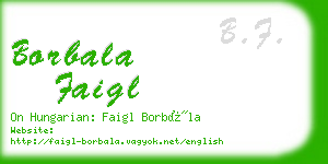 borbala faigl business card
